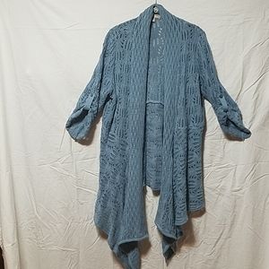 Crochet Cardigan with Shark-Bite Style Bottom
